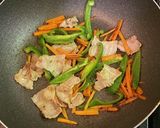 カレー風味の焼きそば作り方2写真