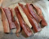 秋鮭ハラミの昆布茶焼き作り方2写真