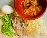 時短！簡単！イカとキムチの卵とじ作り方1写真