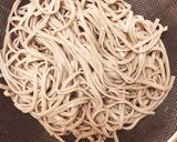 お麩と長ネギのゴマたっぷりたぬきそば作り方2写真