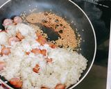 熟成仕込ウィンナー「和」の醤油チャーハン作り方3写真