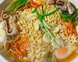 簡単！発芽ニンニクの味噌ラーメン鍋作り方6写真