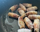 お弁当にも豚バラ肉のくるくるしそ巻き作り方3写真
