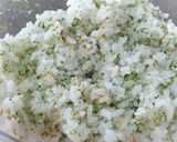 丸ごと味玉の青のり おにぎり作り方1写真