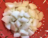 油揚げと大根とにんにくの芽の塩ダレ炒め作り方1写真