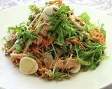 水菜とレンズ豆のシャキシャキサラダ作り方5写真