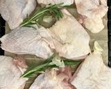 鶏モモの海水ガーリックハーブ焼き作り方3写真
