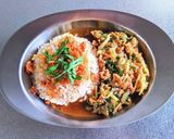 豚バラ肉とニラのスタミナカレーご飯作り方12写真