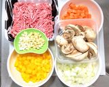 作り置き合い挽き肉のボロネーゼ作り方1写真