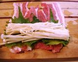 豚バラ肉のえのき&しそ巻作り方1写真