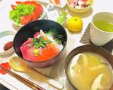 海鮮丼で夕飯メニュー♪好きなネタを♡作り方8写真