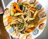 レンジもやしズッキーニ生姜中華風野菜炒め作り方14写真