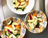 根菜冷しゃぶサラダのタレ炒味温野菜サラダ作り方5写真