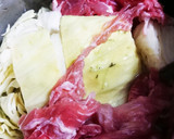 キャベツと豚肉の簡単白だし煮作り方3写真
