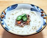 サバそぼろのスピンオフ的うどん作り方4写真
