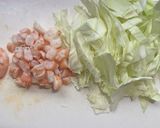 海老とキャベツのしっとり蒸し焼き作り方1写真
