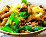 絶品！変わり「すき焼き丼」葱と豚挽き♡作り方11写真
