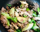 絶品！変わり「すき焼き丼」葱と豚挽き♡作り方10写真