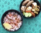 自分弁当・10月7日作り方1写真