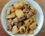蓮根と鶏肉の生胡椒煮込み作り方5写真