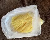 ポリ袋で湯煎 防災『基本の節水パスタ』作り方11写真