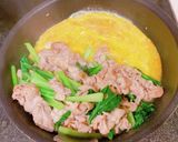 小松菜と豚肉と卵のオイマヨ炒め作り方5写真