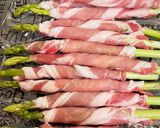 アスパラと豚モモ肉の　生姜焼き風作り方1写真
