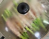 アスパラと豚モモ肉の　生姜焼き風作り方4写真