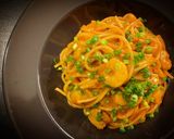 プロ直伝！レンチン中華風エビチリパスタ作り方8写真