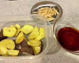 豚肉とさつま芋の甘酢炒め作り方2写真
