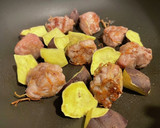 豚肉とさつま芋の甘酢炒め作り方3写真