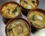 揚げ茄子と油揚げの味噌汁❨@≧↺≦@)❩作り方3写真