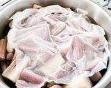 簡単5分でお洒落・ずいきのペペロンチーノ作り方4写真