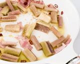 簡単5分でお洒落・ずいきのペペロンチーノ作り方7写真