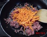 牛豚ミンチと野菜の甘味噌炒め作り方5写真