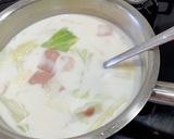 キャベツたっぷり・ミルクベーコンうどん作り方3写真
