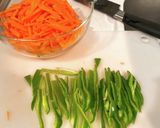ピーマンとにんじんの胡麻きんぴら作り方1写真