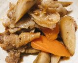 豚バラごぼうにんじん作り方5写真