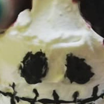 ハロウィンパーティー☆立体☆ドクロケーキ by テトテトテトテト