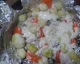 シチューみたい☆鮭と根菜きのこの包み焼き作り方10写真