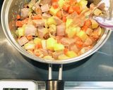 魚肉ソーセージと椎茸で作るチャウダー作り方5写真
