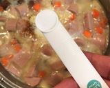 魚肉ソーセージと椎茸で作るチャウダー作り方8写真