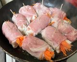人参と山芋の豚肉ロール作り方5写真