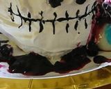 ハロウィンパーティー☆立体☆ドクロケーキ作り方6写真
