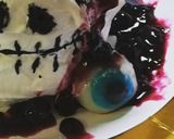 ハロウィンパーティー☆立体☆ドクロケーキ作り方8写真