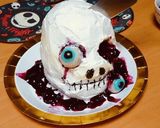 ハロウィンパーティー☆立体☆ドクロケーキ作り方9写真