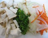 ツナと野菜の焼きそうめん作り方1写真