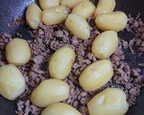 じゃがいもと豚ひき肉の甘辛炒めレンジ時短作り方4写真