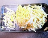 白菜もやしの豚玉チーズ焼き作り方2写真