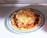白菜もやしの豚玉チーズ焼き作り方14写真
